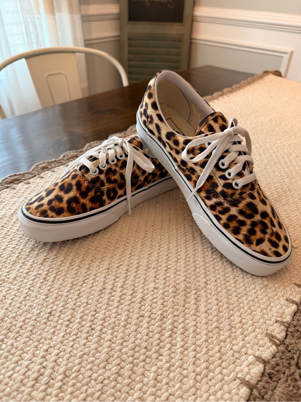 Vans Era "Leopard" sneakers Sz 8 W 6.5 M